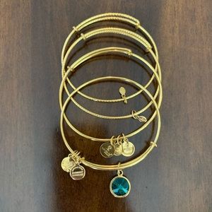 Alex and Ani Gold Bracelets